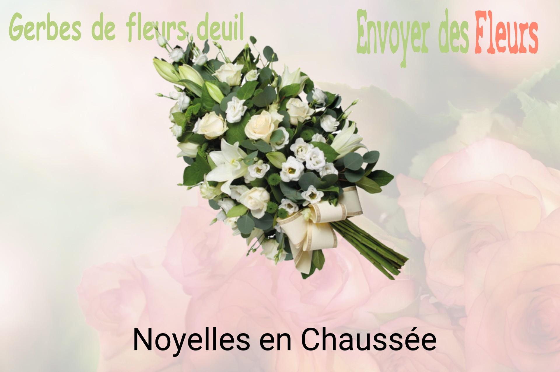 Gerbe de fleurs de deuil livrée à Noyelles-en-Chaussée